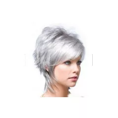   NELLI 4. ELEGÁNS, DIVATOSAN "TÉPETT" PARÓKA, VALÓDI HAJ FELHASZNÁLÁSÁVAL