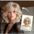 20, VOGUE, KÜLÖNLEGES, VILÁGOSSZŐKE PARÓKA, PRÉMIUM MINŐSÉG