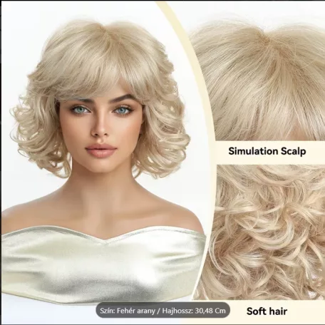 20, VOGUE, KÜLÖNLEGES, VILÁGOSSZŐKE PARÓKA, PRÉMIUM MINŐSÉG