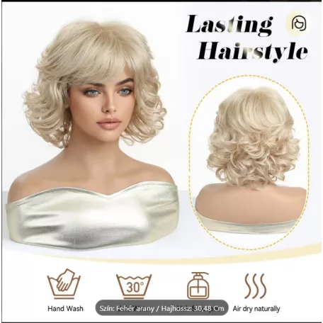 20, VOGUE, KÜLÖNLEGES, VILÁGOSSZŐKE PARÓKA, PRÉMIUM MINŐSÉG