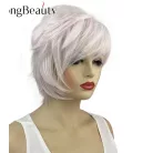 - VOGUE! ELEGÁNS, DIVATOS ROZÉ- FEHÉR DIVAT PARÓKA 13A.