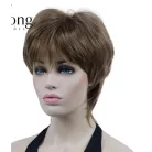 10/C, KÜLÖNLEGES CSOKI-BARNA PARÓKA,VALÓDI HAJ FELHASZNÁLÁSÁVAL