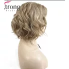 53a, TRENDY FAZON! TERMÉSZETES-SZŐKE PARÓKA, PRÉMIUM MINŐSÉG!