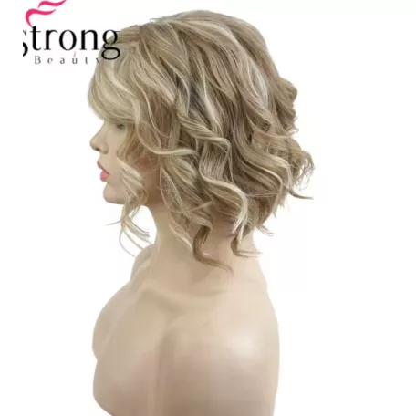 53a, TRENDY FAZON! TERMÉSZETES-SZŐKE PARÓKA, PRÉMIUM MINŐSÉG!