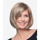 ELEGÁNS SÖTÉTSZŐKE DIVATOS BUBI FRIZURA, VALÓDI HAJ FELHASZNÁLÁSÁVAL