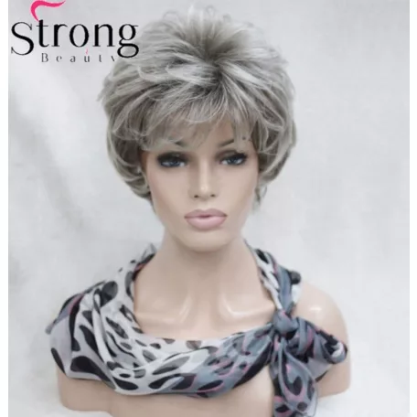 IDA2, EZÜSTÖS-SZŐKE COLOR MIX PARÓKA, VALÓDI HAJ FELHASZNÁLÁSÁVAL