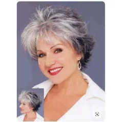   88,  FIATALOS EZÜST-ŐSZ PARÓKA, TARKÓJÁN SÖTÉTEBB, PRÉMIUM MINŐSÉG!