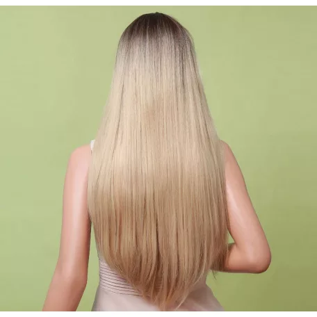 DIVATOS SÖTÉTSZŐKE OMBRE PARÓKA, VALÓDI HAJ FELHASZNÁLÁSÁVAL! 