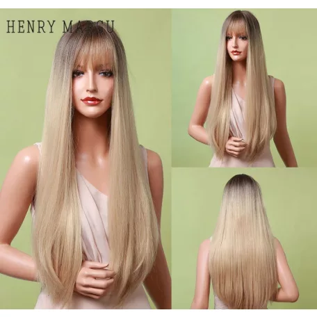 DIVATOS SÖTÉTSZŐKE OMBRE PARÓKA, VALÓDI HAJ FELHASZNÁLÁSÁVAL! 