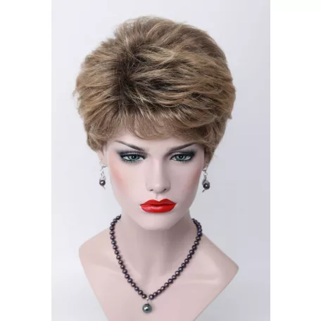 155, TERMÉSZETES ARANY-BARNA FIÚSAN RÖVID PARÓKA, EXTRA PRÉMIUM MINŐSÉG!