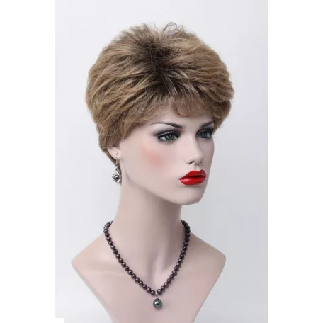 155, TERMÉSZETES ARANY-BARNA FIÚSAN RÖVID PARÓKA, EXTRA PRÉMIUM MINŐSÉG!