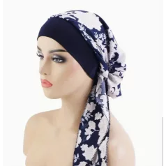   - KEMOTERÁPIÁS KENDŐ, HÁTUL GUMIS, NEM KELL KÖTÖZNI! VÉKONY SELYEM, APRÓ VIRÁGOS