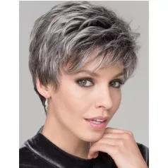   ALÍZ2/a, EZÜST-ŐSZ DIVATOS SLANKÍTÓ FAZONÚ PARÓKA, VALÓDI HAJ FELHASZNÁLÁSÁVAL!