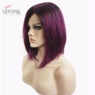 35, DIVATOS PADLIZSÁN-LILA OMBRE PARÓKA, VALÓDI HAJ FELHASZNÁLÁSÁVAL