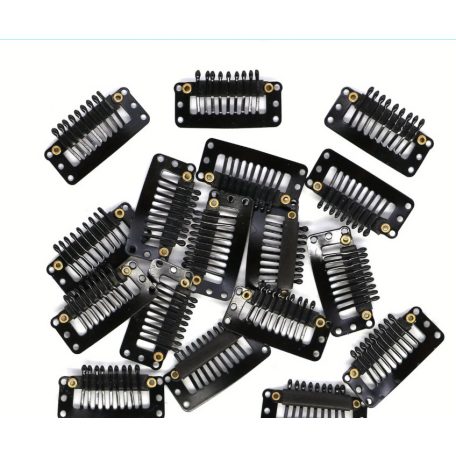 -TRESSZCSAT, Fekete 3,2 cm. 3 DARAB