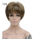 24a, MODERN ENYHÉN MELÍROZOTT VILÁGOSBARNA HOSSZÚ PARÓKA, PRÉMIUM MINŐSÉG!