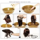 28, MAGYARORSZÁGI KÉSZLETEN! DÖGÖS MODERN SÖTÉTSZŐKE VALÓDI HAJ PARÓKA, VALÓDI HAJ FELHASZNÁLÁSÁVAL! 