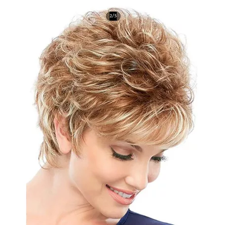 222, SZŐKE, "BERAKOTT" HATÁSÚ ELEGÁNS PARÓKA, EXTRA PRÉMIUM MINŐSÉG!