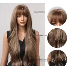 11/C, GYÖNYÖRŰ TERMÉSZETES BARNA HOSSZÚ PARÓKA,VALÓDI HAJ FELHASZNÁLÁSÁVAL