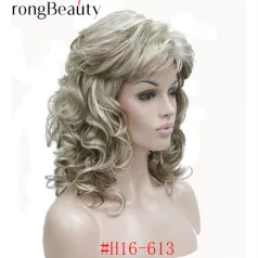   77, MODERN, ELEGÁNS SÖTÉTSZŐKE HULLÁMOS PARÓKA, SZÉP DÚS