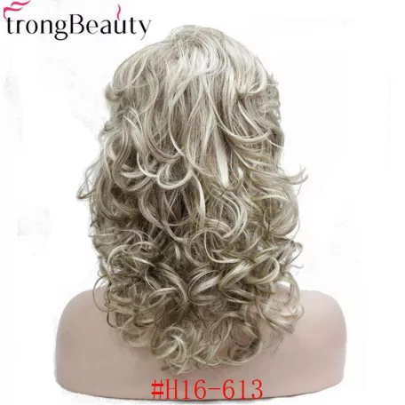 77, MODERN, ELEGÁNS SÖTÉTSZŐKE HULLÁMOS PARÓKA, SZÉP DÚS