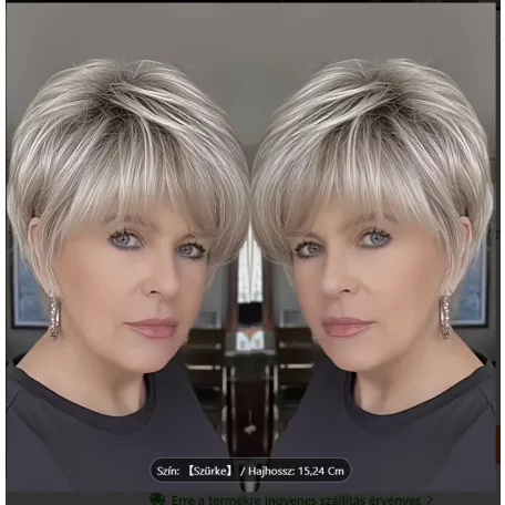 VERA2, ELEGÁNS SZŐKÉS-ŐSZ BUBI PARÓKA, VALÓDI HAJ FELHASZNÁLÁSÁVAL