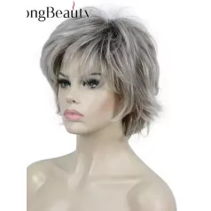 17a, MODERN EZÜST-ŐSZ, TÉPETT FAZONÚ PARÓKA 