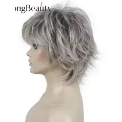 17a, MODERN EZÜST-ŐSZ, TÉPETT FAZONÚ PARÓKA 