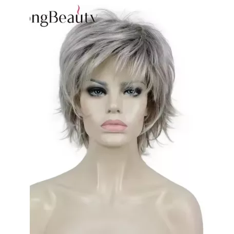 17a, MODERN EZÜST-ŐSZ, TÉPETT FAZONÚ PARÓKA 