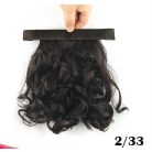 3B, RUGÓS LÓFAROK, HULLÁMOS RÖVID LÓFAROK, KONTY, 20 cm. GESZTENYE-BARNA