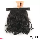 3B, RUGÓS LÓFAROK, HULLÁMOS RÖVID LÓFAROK, KONTY, 20 cm. GESZTENYE-BARNA