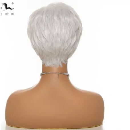 13, KRÉM-FEHÉR RÖVID MODERN PARÓKA, PRÉMIUM MINŐSÉG