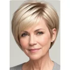 10/K, EGYSZERŰ, TERMÉSZETES VILÁGOSSZŐKE PARÓKA,VALÓDI HAJ FELHASZNÁLÁSÁVAL