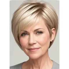   10/K, EGYSZERŰ, TERMÉSZETES VILÁGOSSZŐKE PARÓKA,VALÓDI HAJ FELHASZNÁLÁSÁVAL