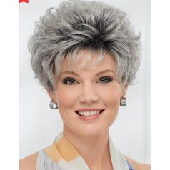   VERA3, ELEGÁNS RÖVID, DAUEROLT HATÁSÚ SZŐKÉS-ŐSZ PARÓKA, VALÓDI HAJ FELHASZNÁLÁSÁVAL