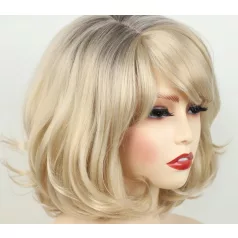   16b, DIANE KAETON STYLE, REPLICA DIVATOS, ENYHÉN OMBRE PARÓKA, VALÓDI HAJ FELHASZNÁLÁSÁVAL