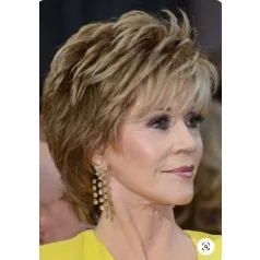   SZŐKÉSBARNA RÖVID PIXI PARÓKA, VALÓDI HAJ FELHASZNÁLÁSÁVAL! 