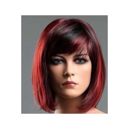 45, DIVATOS BUBI VÖRÖS-FEKETE COLOR MIX PARÓKA
