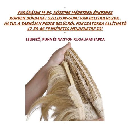 RITA, DIVATOS PLATINA-EZÜST DIVATOSAN "TÉPETT" OMBRE (tövénél sötétebb) PARÓKA, VALÓDI HAJ FELHASZNÁLÁSÁVAL!