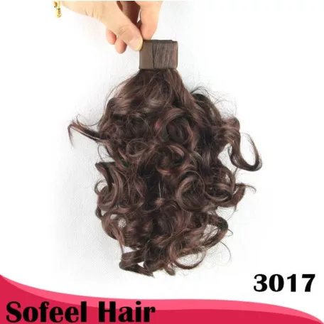 3A, RUGÓS LÓFAROK, HULLÁMOS RÖVID LÓFAROK, KONTY, 20 cm. CSOKIBARNA