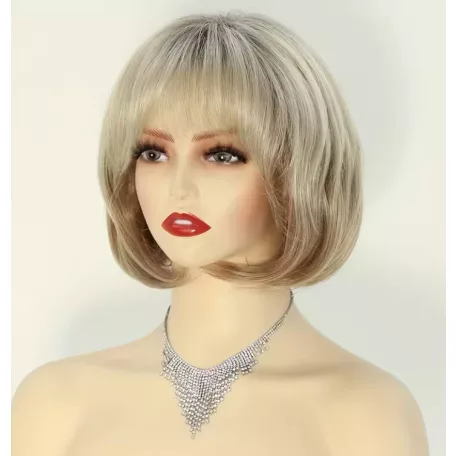 137, ELEGÁNS SZŐKE, OMBRE PARÓKA, VALÓDI HAJ FELHASZNÁLÁSÁVAL