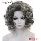 19, DIVATOS, GÖNDÖR FEKETE-EZÜST PARÓKA, PRÉMIUM MINŐSÉG!