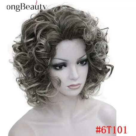 19, DIVATOS, GÖNDÖR FEKETE-EZÜST PARÓKA, PRÉMIUM MINŐSÉG!