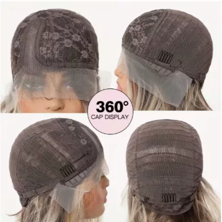 1/ba, ELEGÁNS SÖTÉTSZŐKE, CSIPKE ELÜLSŐ PARÓKA, VALÓDI HAJ FELHASZNÁLÁSÁVAL!