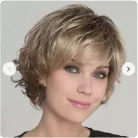 140, MODERN TERMÉSZETES KÖZÉP-SZŐKE PARÓKA, PRÉMIUM MINŐSÉG!