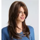 MAGYARORSZÁGI KÉSZLETEN! JUTKA 2, GYÖNYÖRŰ TERMÉSZETES VILÁGOSBARNA BARNA SZÍNBEN, VALÓDI HAJ FELHASZNÁLÁSÁVAL! 