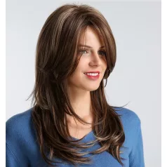   MAGYARORSZÁGI KÉSZLETEN! JUTKA 2, GYÖNYÖRŰ TERMÉSZETES VILÁGOSBARNA BARNA SZÍNBEN, VALÓDI HAJ FELHASZNÁLÁSÁVAL! 