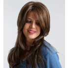 MAGYARORSZÁGI KÉSZLETEN! JUTKA 2, GYÖNYÖRŰ TERMÉSZETES VILÁGOSBARNA BARNA SZÍNBEN, VALÓDI HAJ FELHASZNÁLÁSÁVAL! 