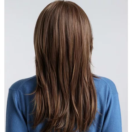 MAGYARORSZÁGI KÉSZLETEN! JUTKA 2, GYÖNYÖRŰ TERMÉSZETES VILÁGOSBARNA BARNA SZÍNBEN, VALÓDI HAJ FELHASZNÁLÁSÁVAL! 