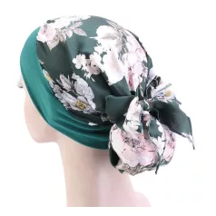   - ELEGÁNS KEMOTERÁPIÁS KENDŐ, ELASZTIKUS, NEM KELL KÖTÖZNI! SZŰRKE-ORGONA